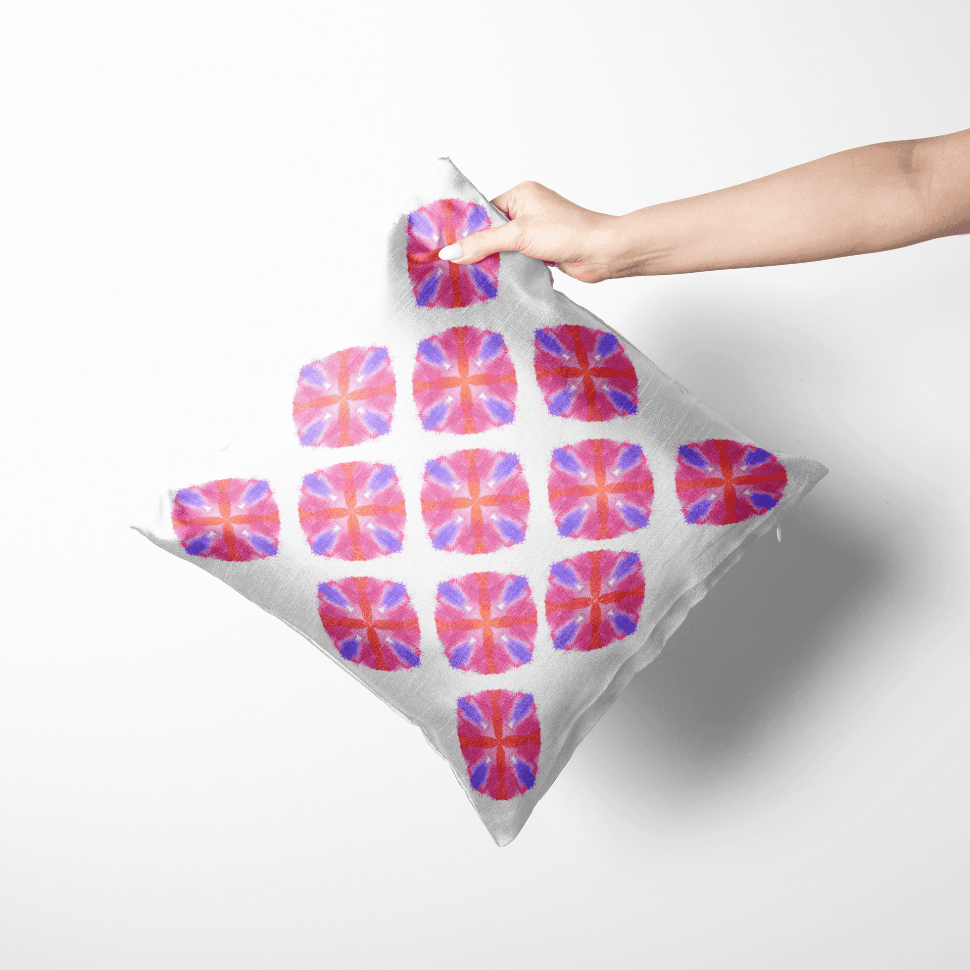 Geometric pattern pillow design