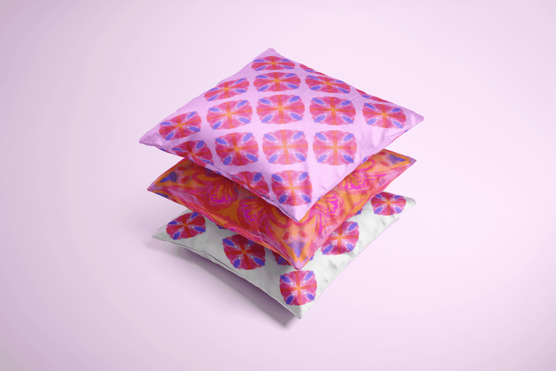 Watercolor art pillow design