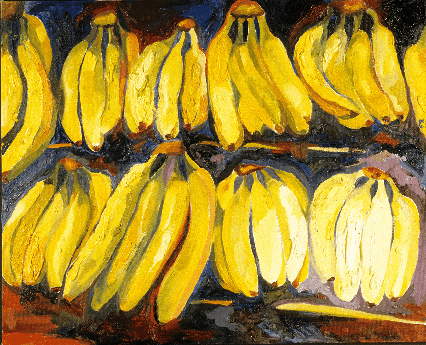 Bananas oil painting