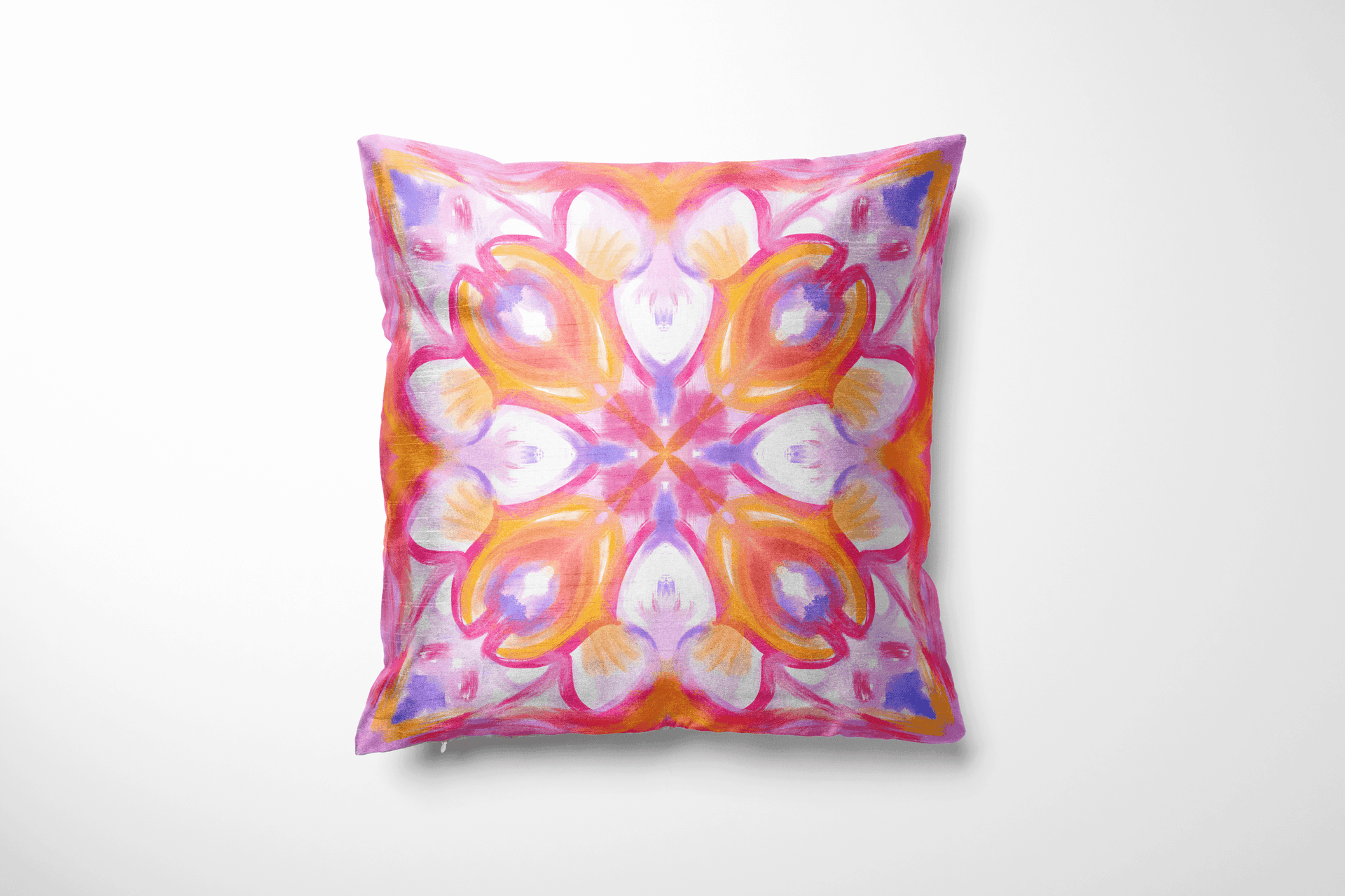 Watercolor art pillow design