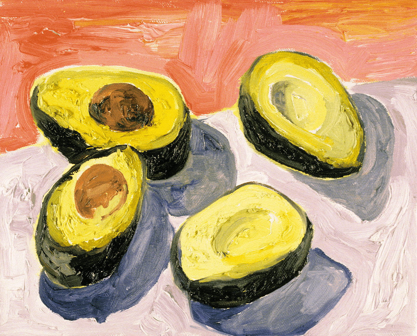 Avocados oil painting